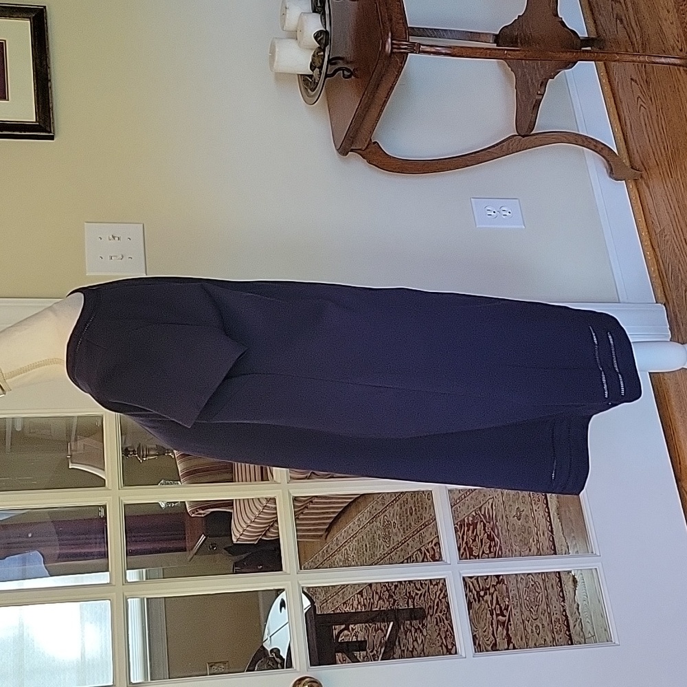 Brooks Brothers navy cotton blend summer dress 8 - Picture 4 of 7